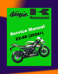 Kawasaki NINJA ZX-6R 2024+ Full Manual Set – Repair & Maintenance Manual