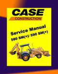 Case 580SM(and) 590SM(and) Loader BACKOE Workshop Repair Manualand Parts Book