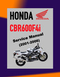 Honda CBR600F4i 2001-2006 Full Manual Set – Repair & Maintenance Manual and Spare Parts Catalog and User Handbook