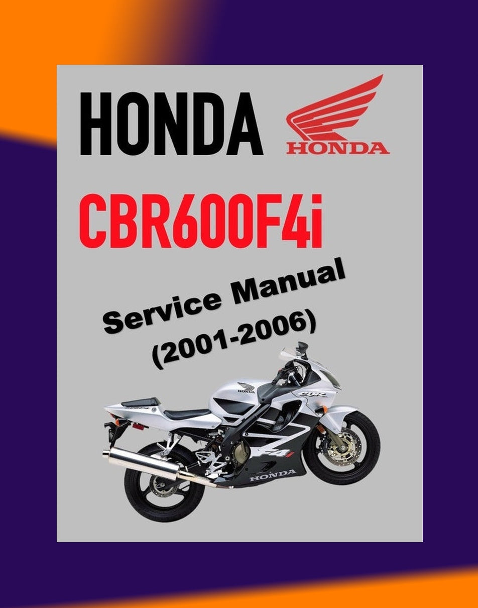 Honda CBR600F4i 2001-2006 Full Manual Set – Repair & Maintenance Manual and Spare Parts Catalog and User Handbook