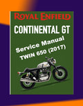 Royal Enfield CONTINENTAL GT TWIN 650 2017-2023 Full Manual Set – Repair & Maintenance Manual and User Handbook