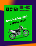 Kawasaki KLX150L 2014-2018 Full Manual Set – Repair & Maintenance Manual andSpare Parts Catalog and User Handbook