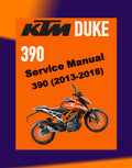 KTM DUKE 390 2013-2018 Full Manual Set – Repair & Maintenance Manual and Spare Parts Catalog and User Handbook