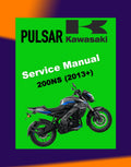 Kawasaki Bajaj PULSAR 200NS 2013+ Full Manual Set – Repair & Maintenance Manual and Spare Parts Catalogand User Handbook