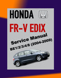 Honda EDIX FRV FR-V 2004-2009 Full Manual Set – Repair & Maintenance Manual