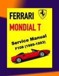 Ferrari MONDIAL T F108 1989-1993 Full Manual Set – Service Workshop Manual and Spare Parts Catalog