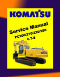 KOMATSU PC200/210/220/25 LC-6-7-8 Workshop Repair Manual