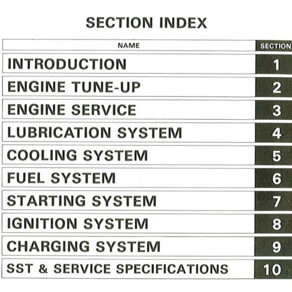 [CLASSIC] Toyota "F" Series Engine 1975-1988 Full Manual Set – Repair Manual - page 2