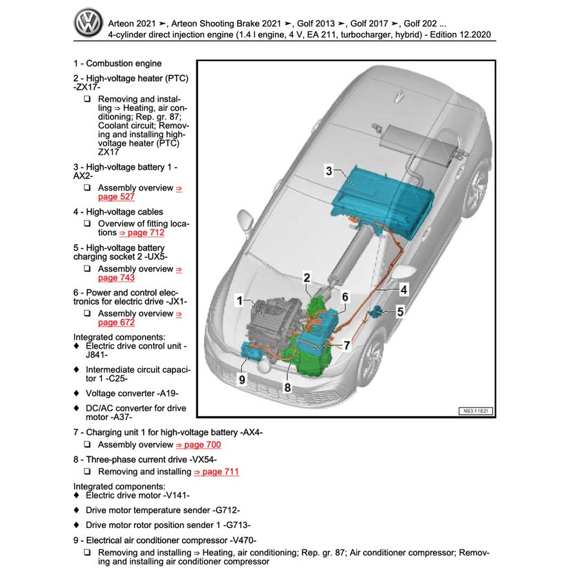 VW GOLF MK8 2020-2023 Full Manual Set – Repair & Maintenance Manual - page 6