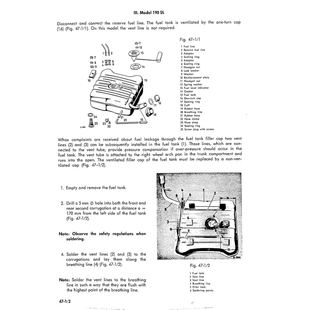 Mercedes-Benz W120 W121 "PONTON" 1953-1963 Full Manual Set – Repair & Maintenance Manual - page 7