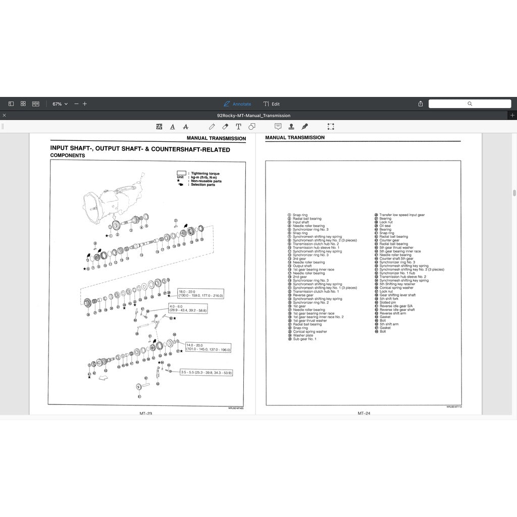 Daihatsu FEROZA ROCKY F300 1990-2002 Full Manual Set – Repair & Maintenance Manual - page 4
