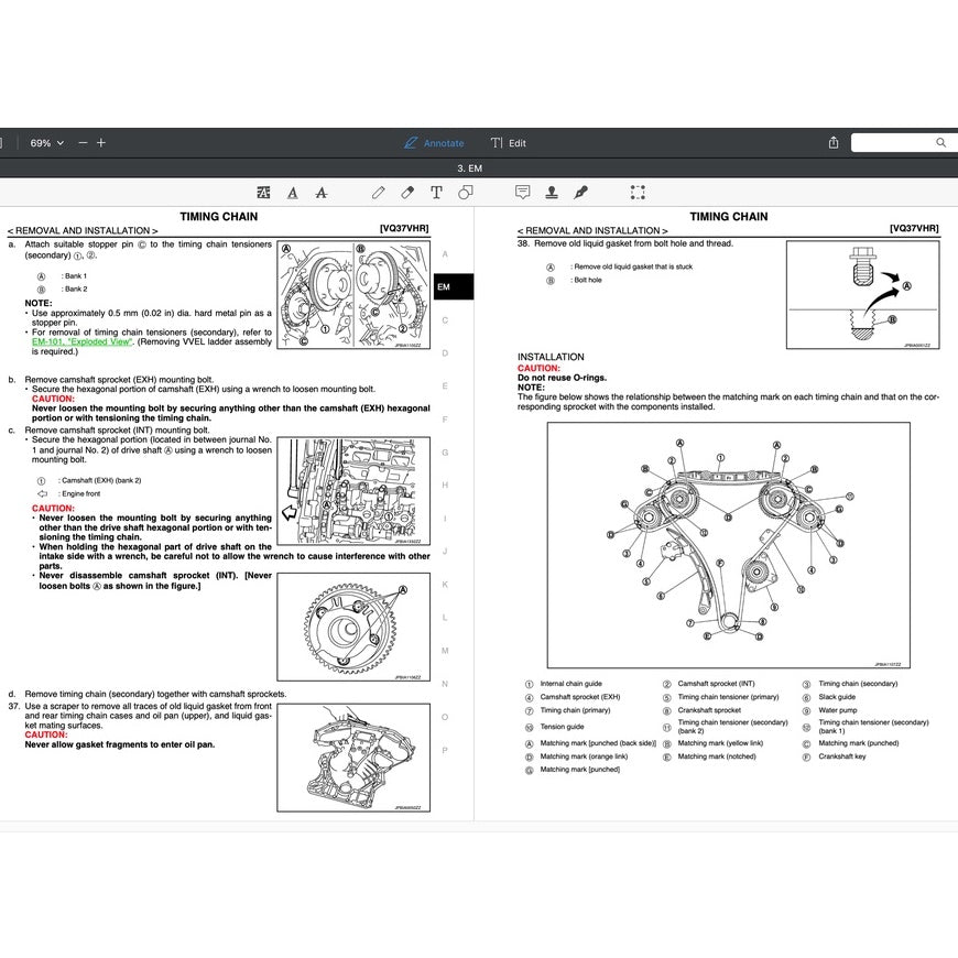 Infiniti Q50 2014-2022 Full Manual Set – Repair & Maintenance Manual - page 3
