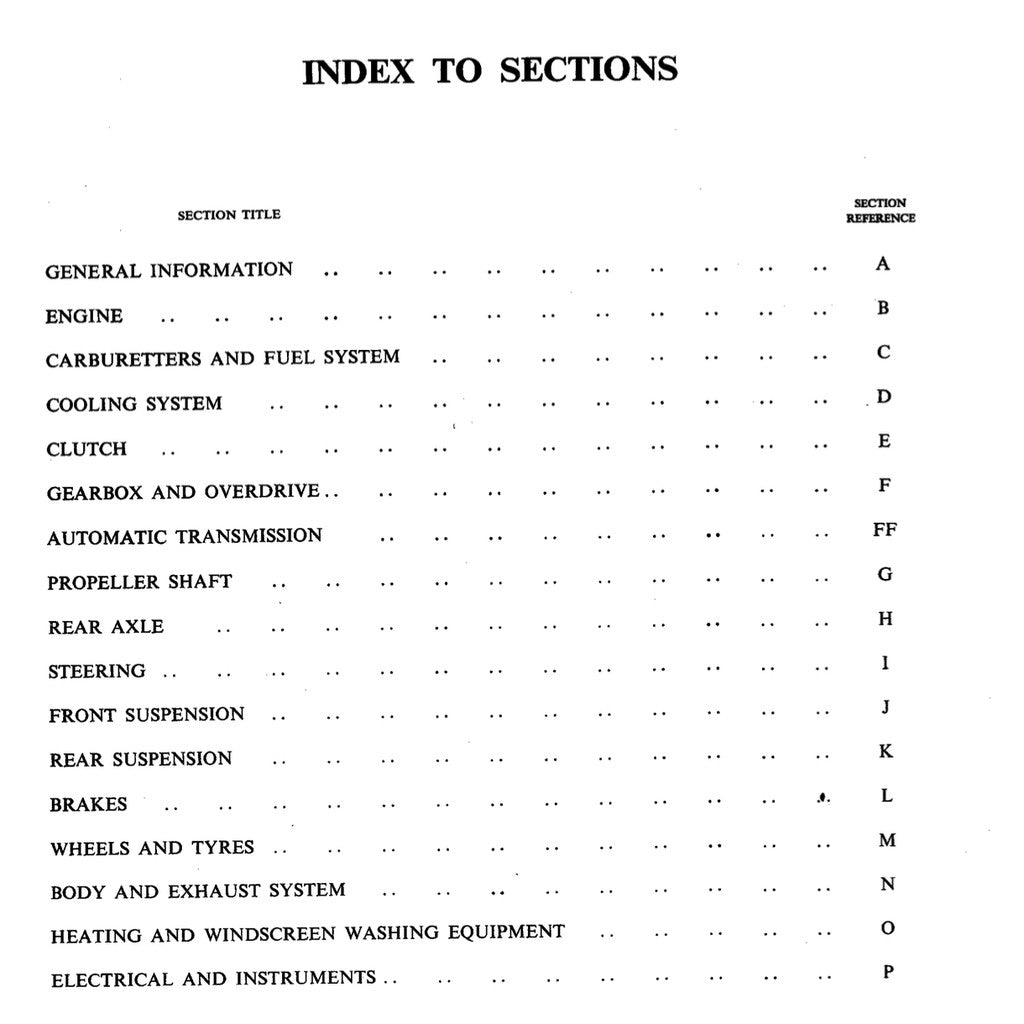 Jaguar MKX10 1961-1970 Full Manual Set – Workshop Repair Service OPERATIONS Manual - page 4