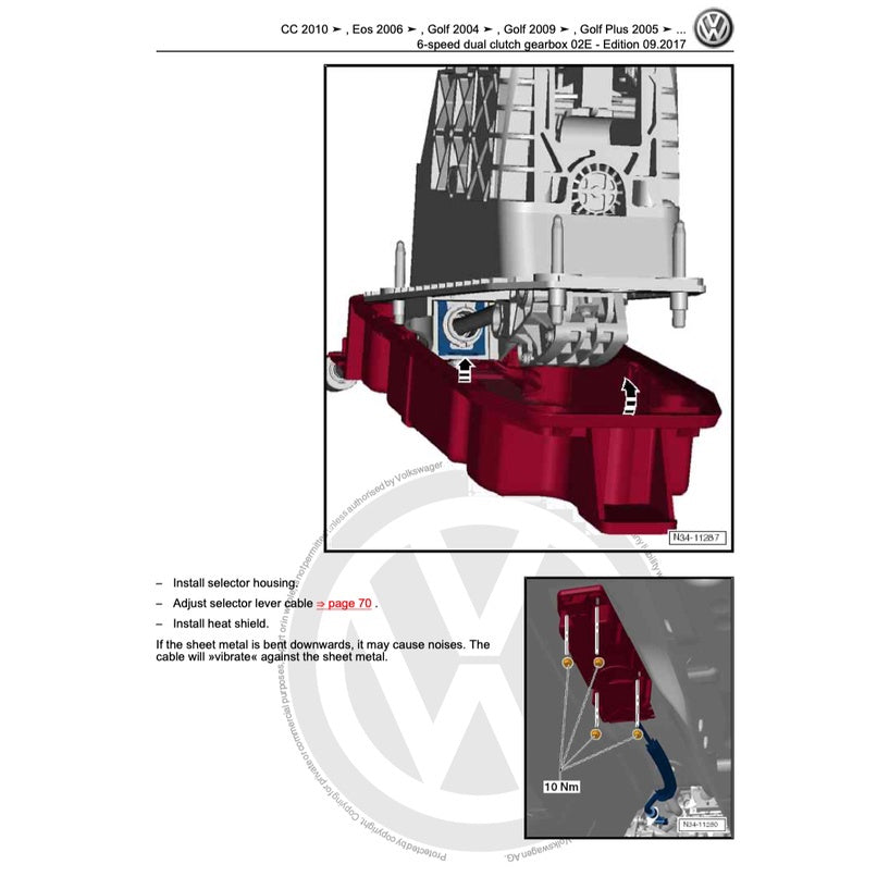 VW SHARAN 7N 2011-2020 Full Manual Set – Repair & Maintenance Manual - page 6