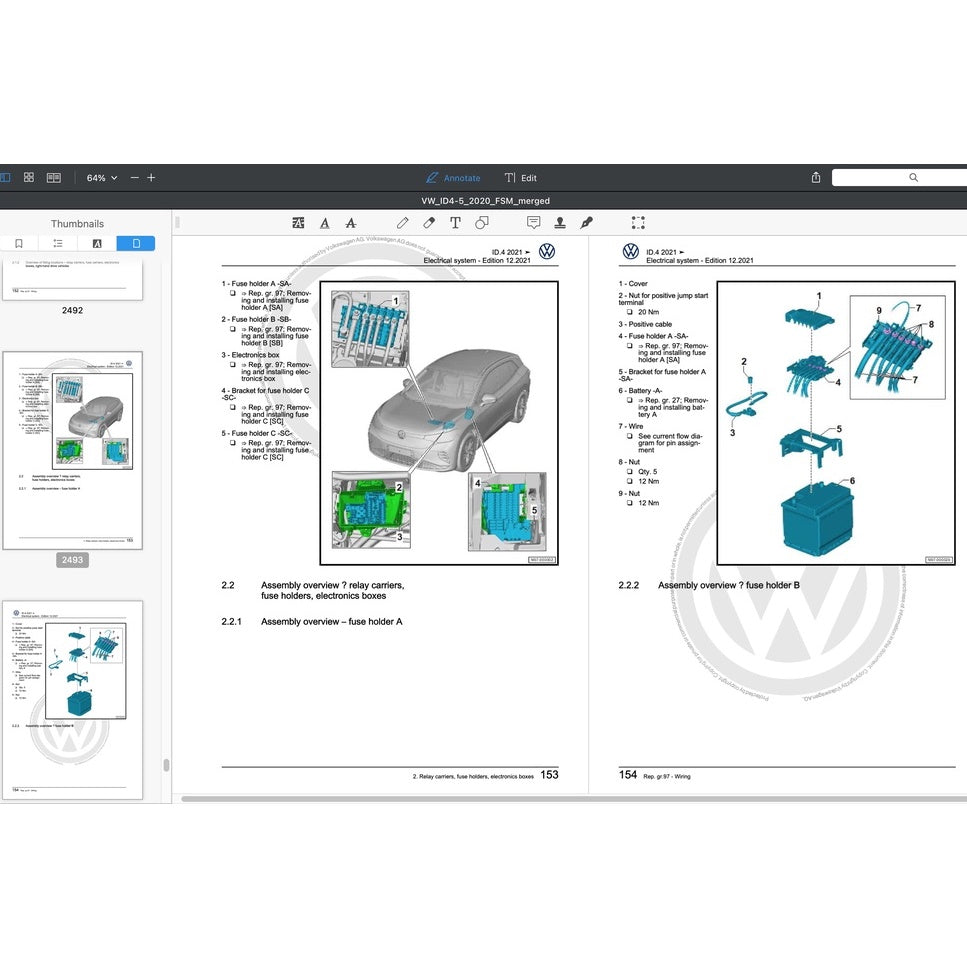 VW ID.4/5 EV 2021-2023 Full Manual Set – Repair & Maintenance Manual - page 6