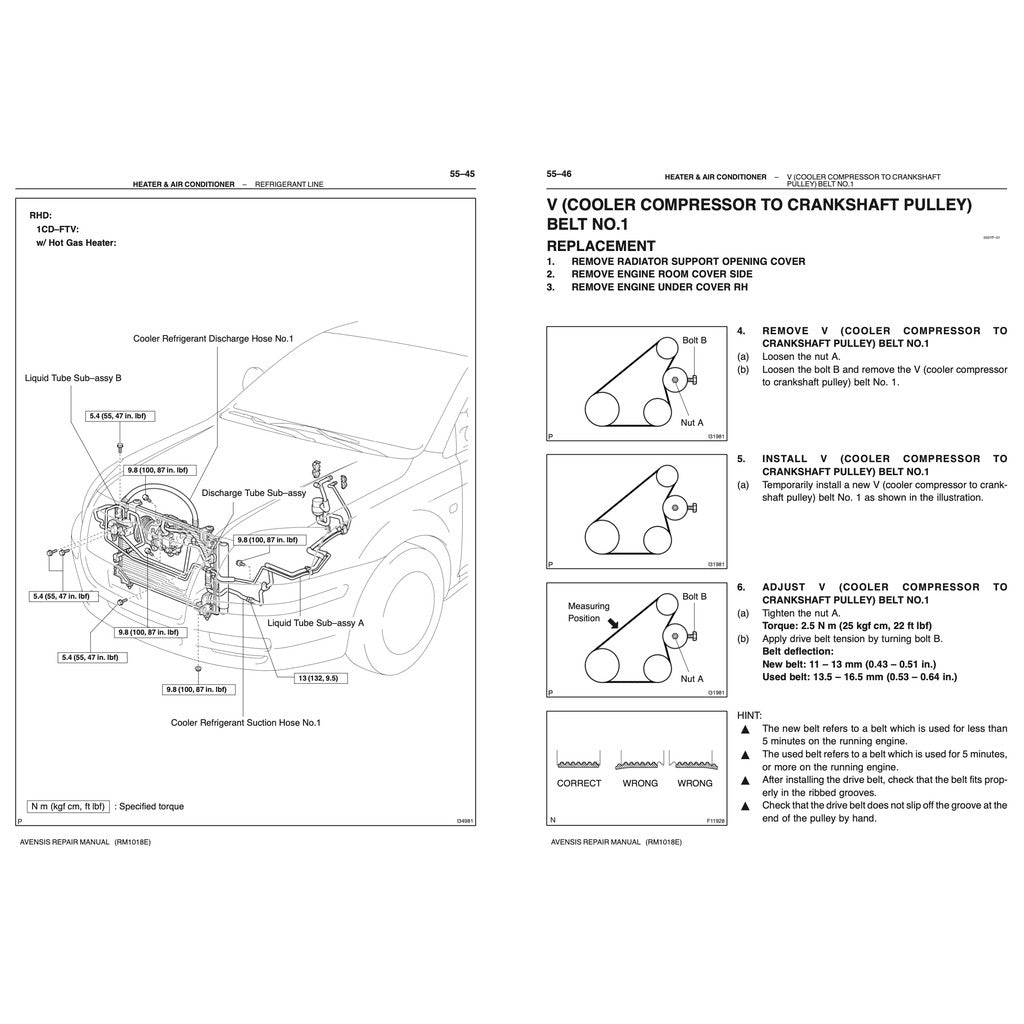 Toyota AVENSIS 2003-2009 Full Manual Set – Repair & Maintenance Manual - page 4
