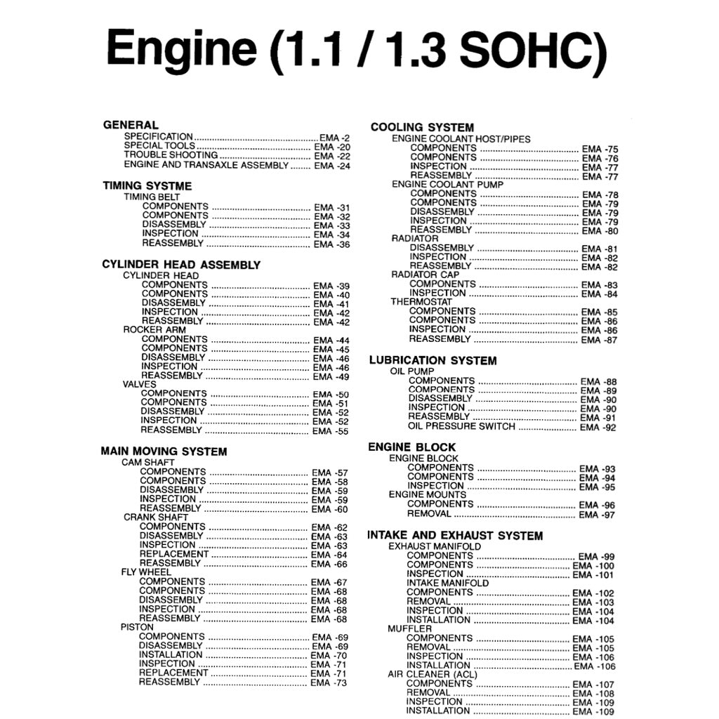 Hyundai GETZ 2002-2011 Full Manual Set – Repair & Maintenance Manual - page 2
