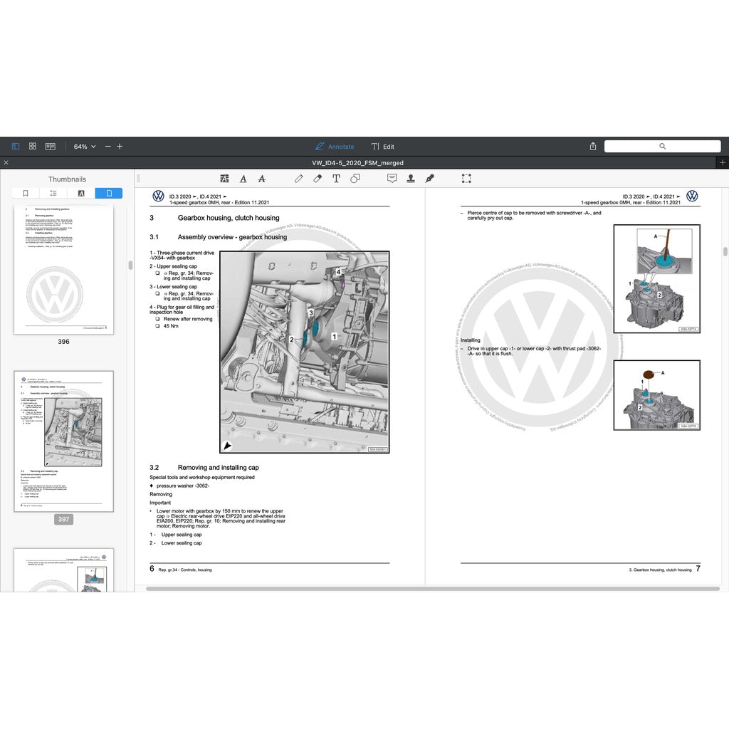 VW ID.4/5 EV 2021-2023 Full Manual Set – Repair & Maintenance Manual - page 3