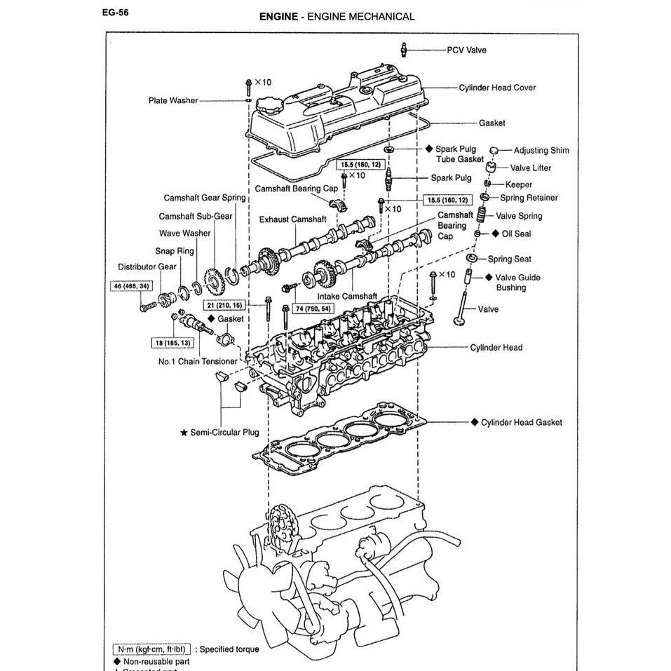 Toyota HILUX "SR" N140/150/160/170/190 1997-2005 Full Manual Set – Repair & Maintenance Manual - page 9