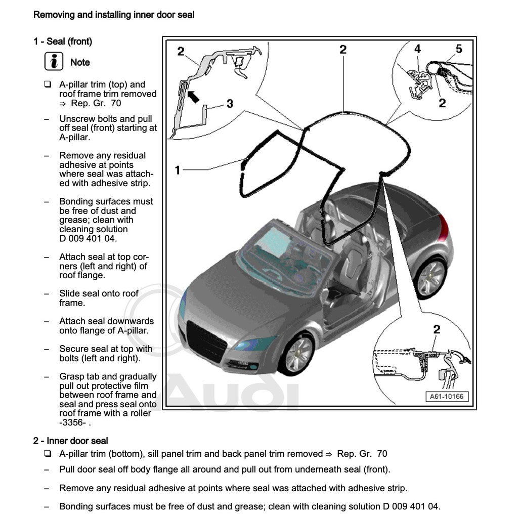 Audi TT MK2 2007-2014 Full Manual Set – Workshop Repair Service Manual - page 5