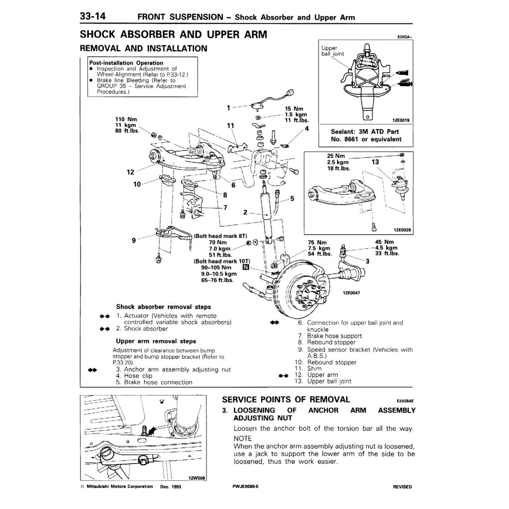 Mitsubishi PAJERO II V20 1991-1999 Full Manual Set – Repair & Maintenance Manual - page 5