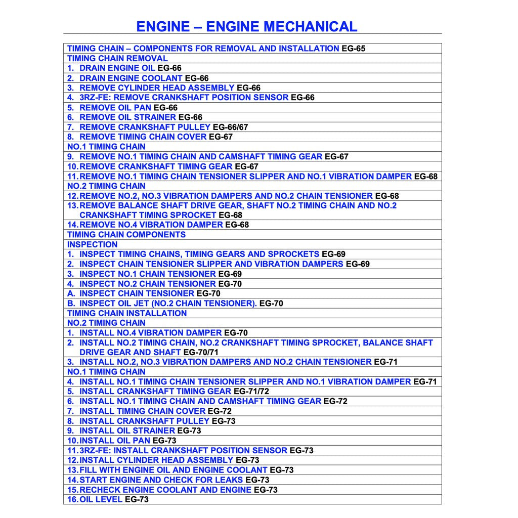 Toyota HILUX "SR" N140/150/160/170/190 1997-2005 Full Manual Set – Repair & Maintenance Manual - page 2