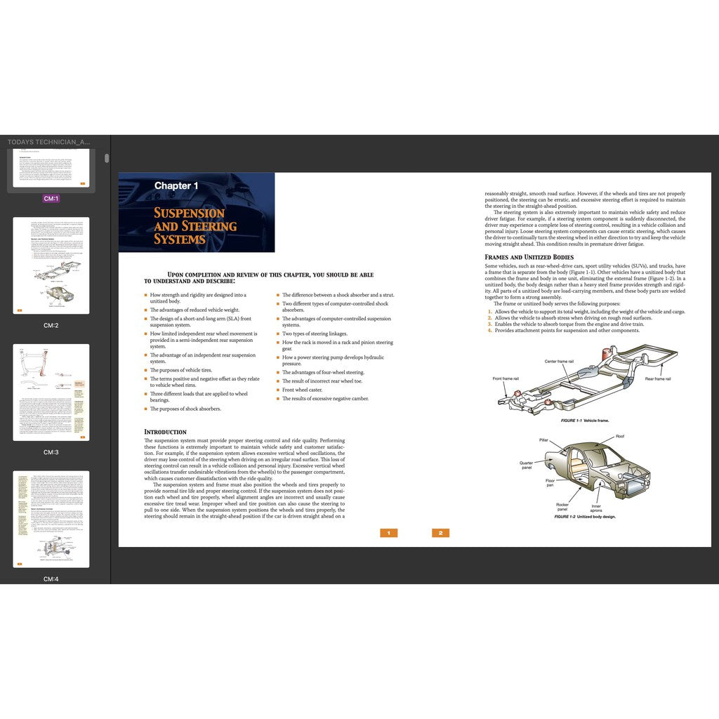 TODAY'S TECHNICIAN: AUTOMOTIVE SUSPENSION & STEERING SYSTEMS - TRAINING And Workshop Manual - page 3