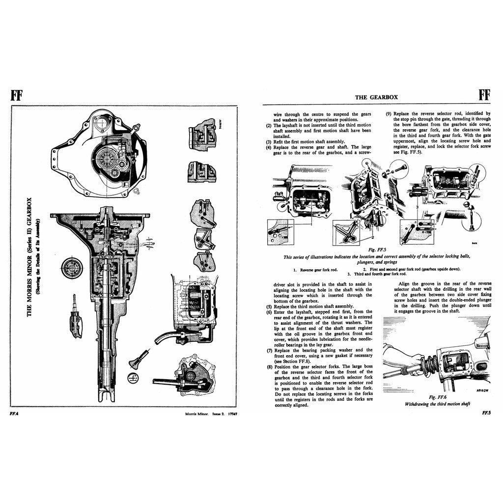 MORRIS MINOR Series MM / II /1000 1948-1971 Full Manual Set – Repair & Maintenance Manual and Spare Parts Catalog - page 3