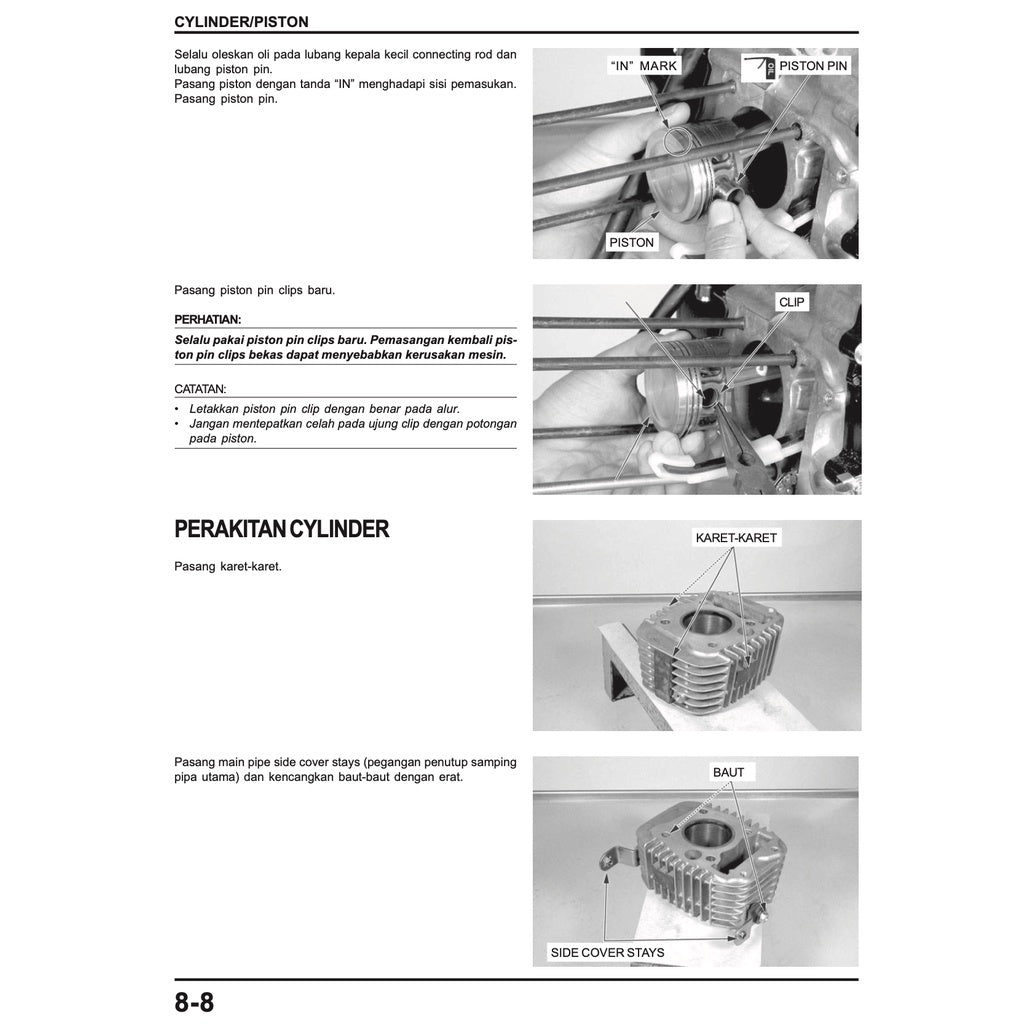 Honda WAVE 125 2002+ Full Manual Set – Repair & Maintenance Manual / BUKU PEDOMAN REPARASI - page 6