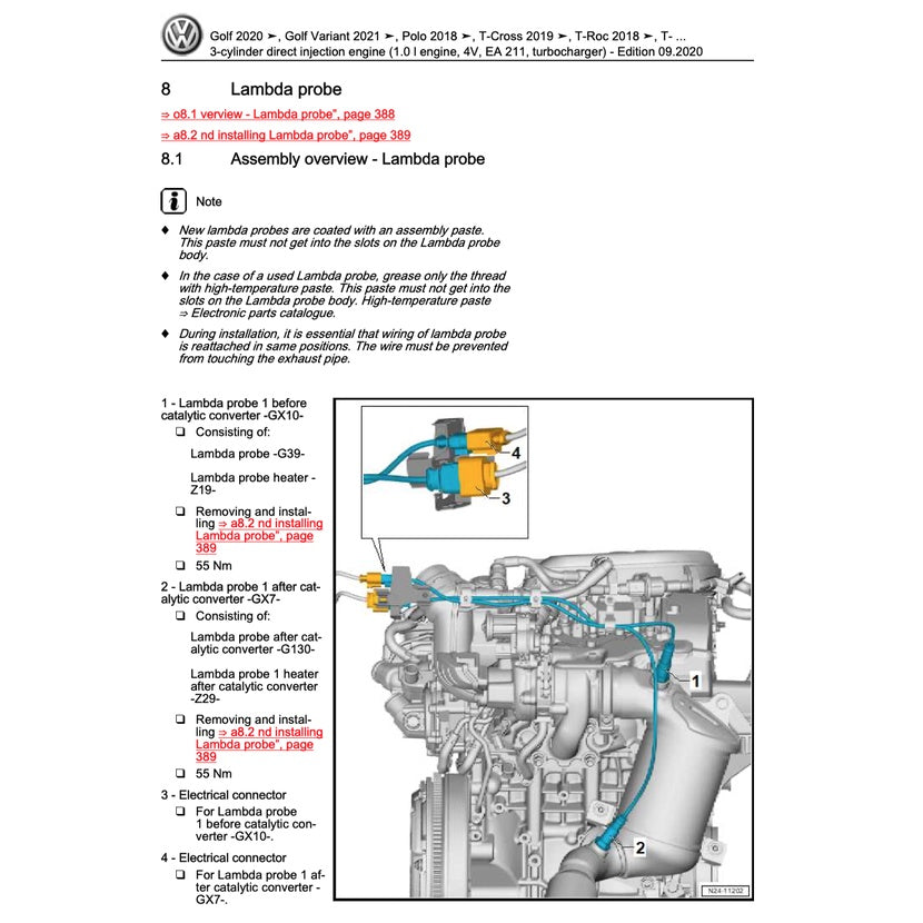 VW GOLF MK8 2020-2023 Full Manual Set – Repair & Maintenance Manual - page 4