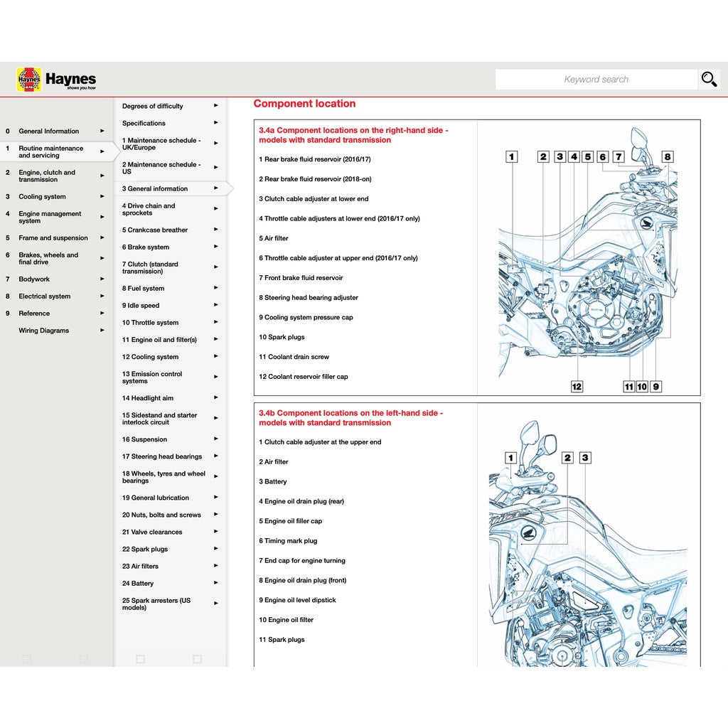 Honda CRF1000 A/A2/D/D2 AFRICA TWIN 2016-2019 Full Manual Set – Repair & Maintenance Manual - page 2