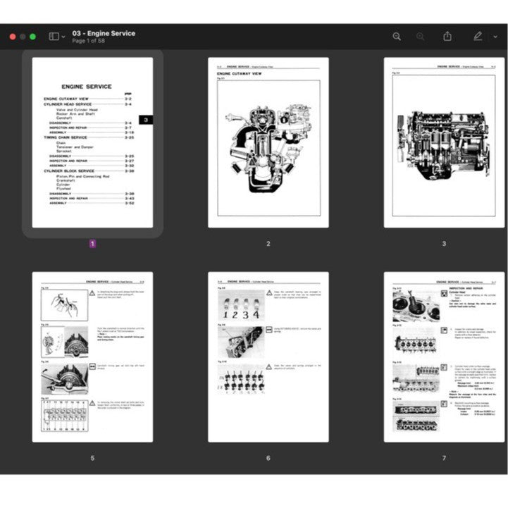 [CLASSIC] Toyota "4M" Engine 1977-1986 Full Manual Set – Repair Manual - page 3