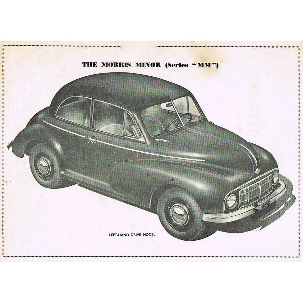[CLASSIC] MORRIS MINOR "MM" Series SPLIT-SCREEN 1948-1952 Full Manual Set – Repair & Maintenance Manual - page 5