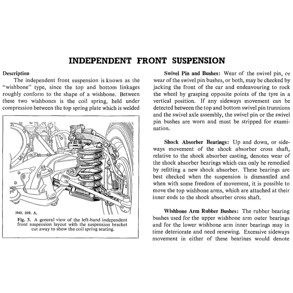 [CLASSIC] AUSTIN A40 1947-1967 Full Manual Set – Repair & Maintenance Manual - page 7