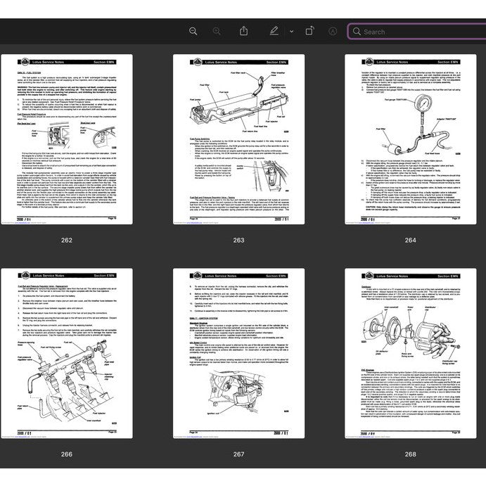 LOTUS ELISE S1 M111 1994-2001 Full Manual Set – Service NOTE Workshop Manual - page 8