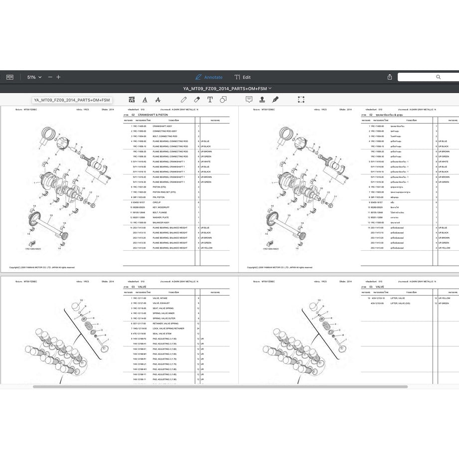 Yamaha TRACER MT-09 MT09 2015-2016 Full Manual Set – Repair & Maintenance Manualand Spare Parts Catalog and User Handbook - page 8