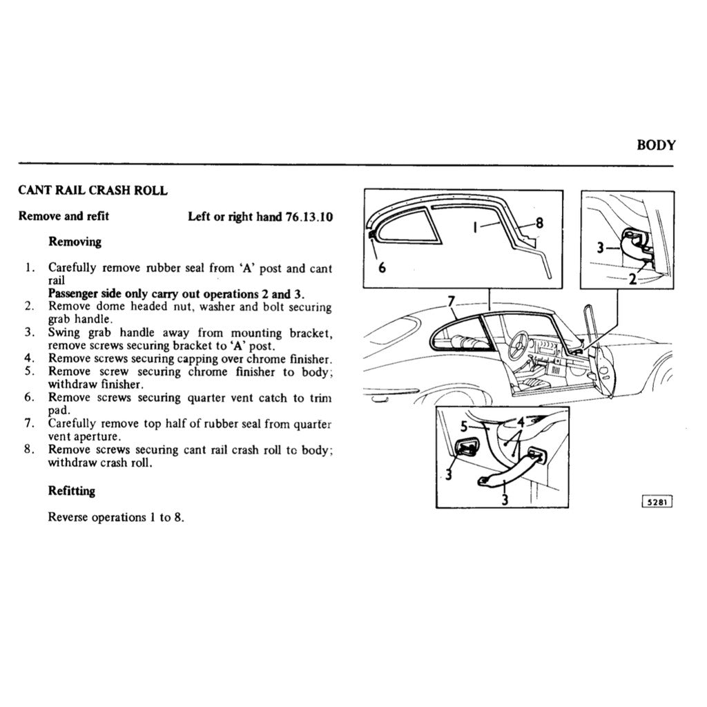 Jaguar E-TYPE V12 1961-1975 Full Manual Set – Workshop Repair Service Manual - page 5