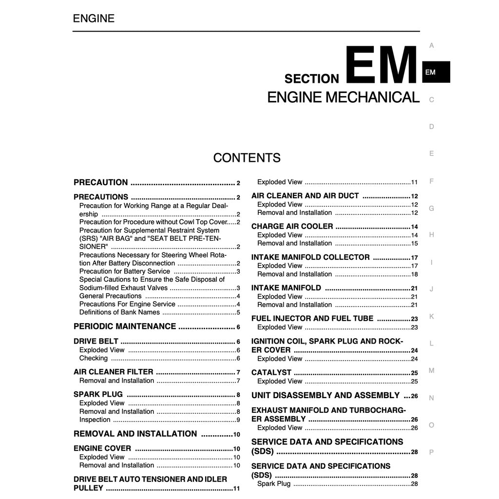 Nissan GT-R R35 2007-2014 Full Manual Set – Repair & Maintenance Manual - page 2