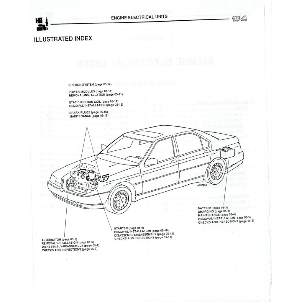 Alfa Romeo 164 1987-1998 Full Manual Set – Repair & Maintenance Manual - page 7