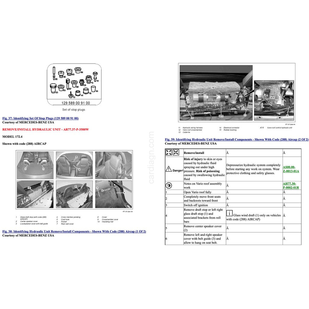 Mercedes-Benz SLK R172 2011-2020 Full Manual Set – VARIO Roof Service Repair Manual - page 6