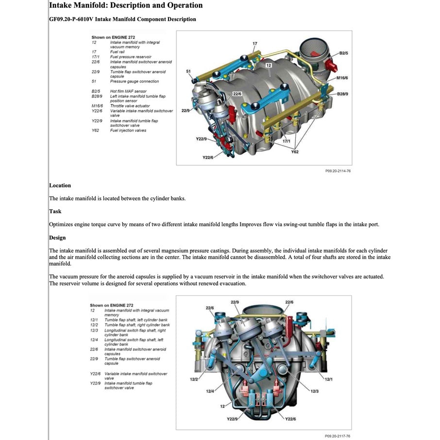 Mercedes-Benz Engine M272 Service Repair Manual and TRAINING HANDOUTS - page 3