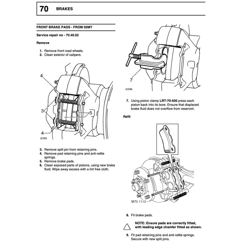 Land Rover DEFENDER TD5 1998-2006 Full Manual Set – Repair & Maintenance Manual - page 6