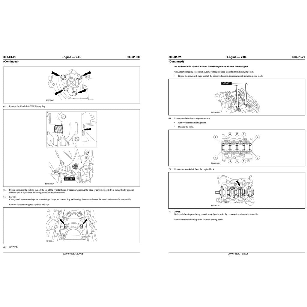 Ford DURATEC 2.0L Engine Workshop Manual - page 3