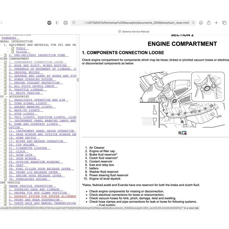 Chevrolet AVEO 2006-2009 Full Manual Set – Repair & Maintenance Manual - !! WORKSHOP/DEALER MOST WANTED !! - page 4