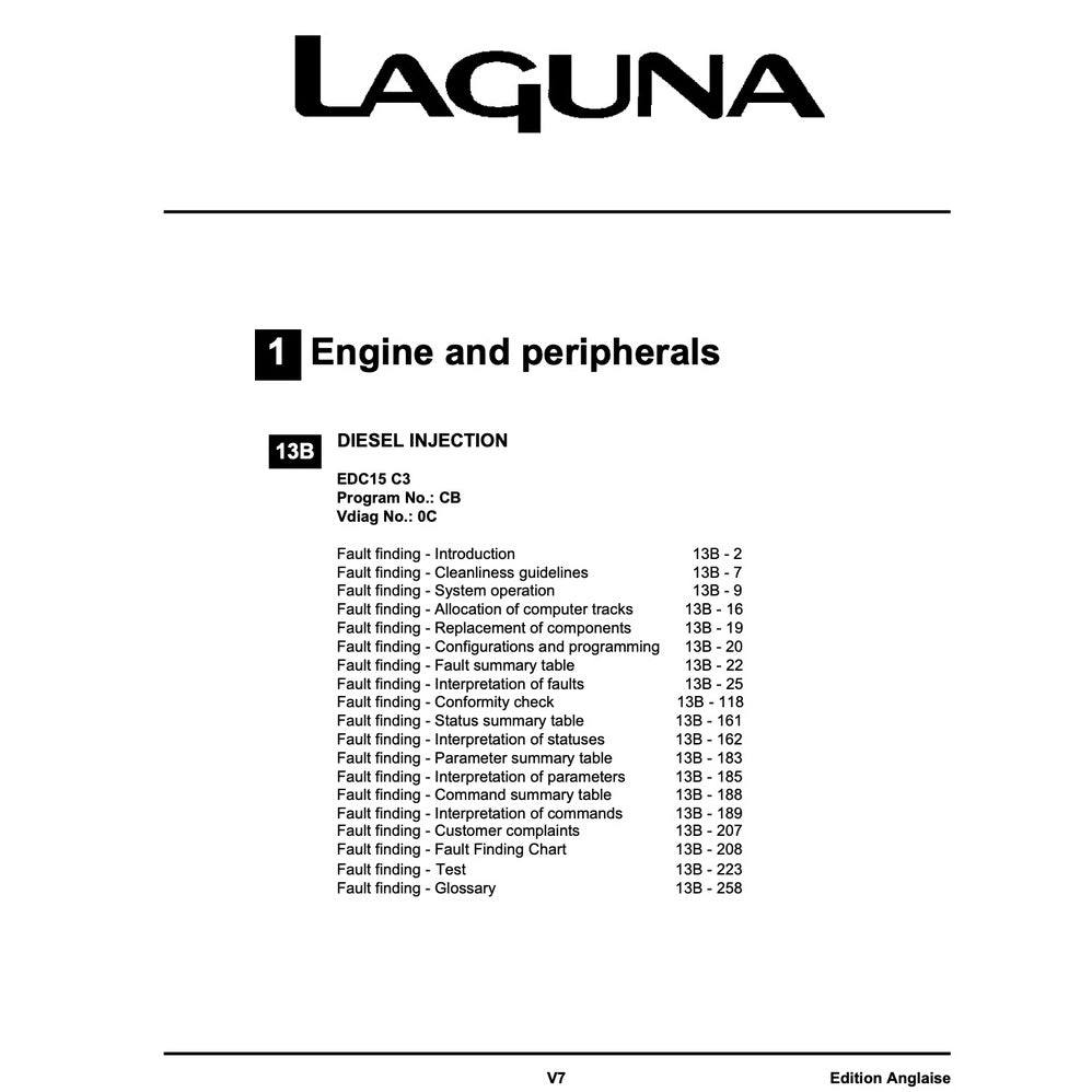 Renault LAGUNA II 2000-2007 Full Manual Set – Repair & Maintenance Manual - page 4