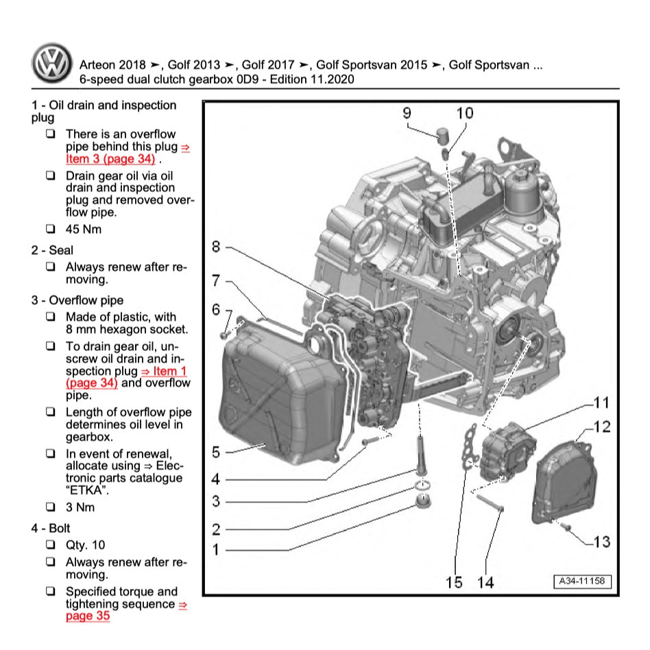VW PASSAT B8 2015-2022 Full Manual Set – Repair & Maintenance Manual - page 6