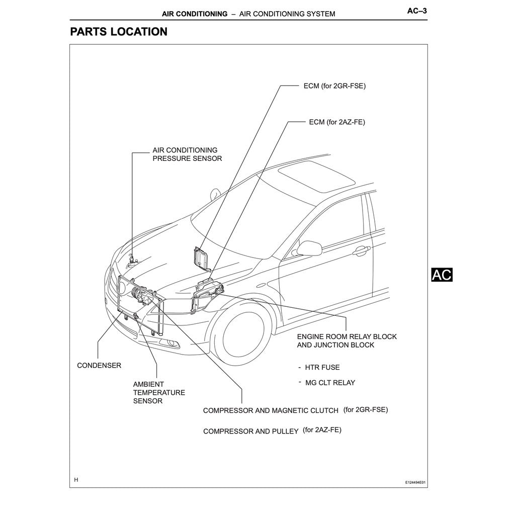 Toyota CAMRY ACV40 GSV40 2006-2011 Full Manual Set – Service Repair Workshop Manual - page 7