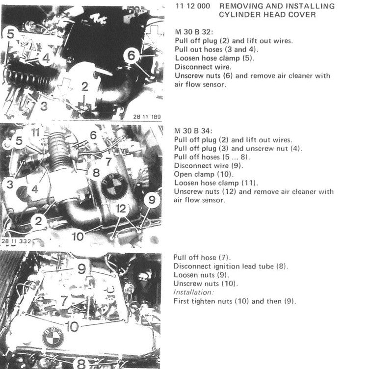 BMW 628/630/633/635 CSI Type E24 1983-1989 Full Manual Set – Repair & Maintenance Manual - page 8