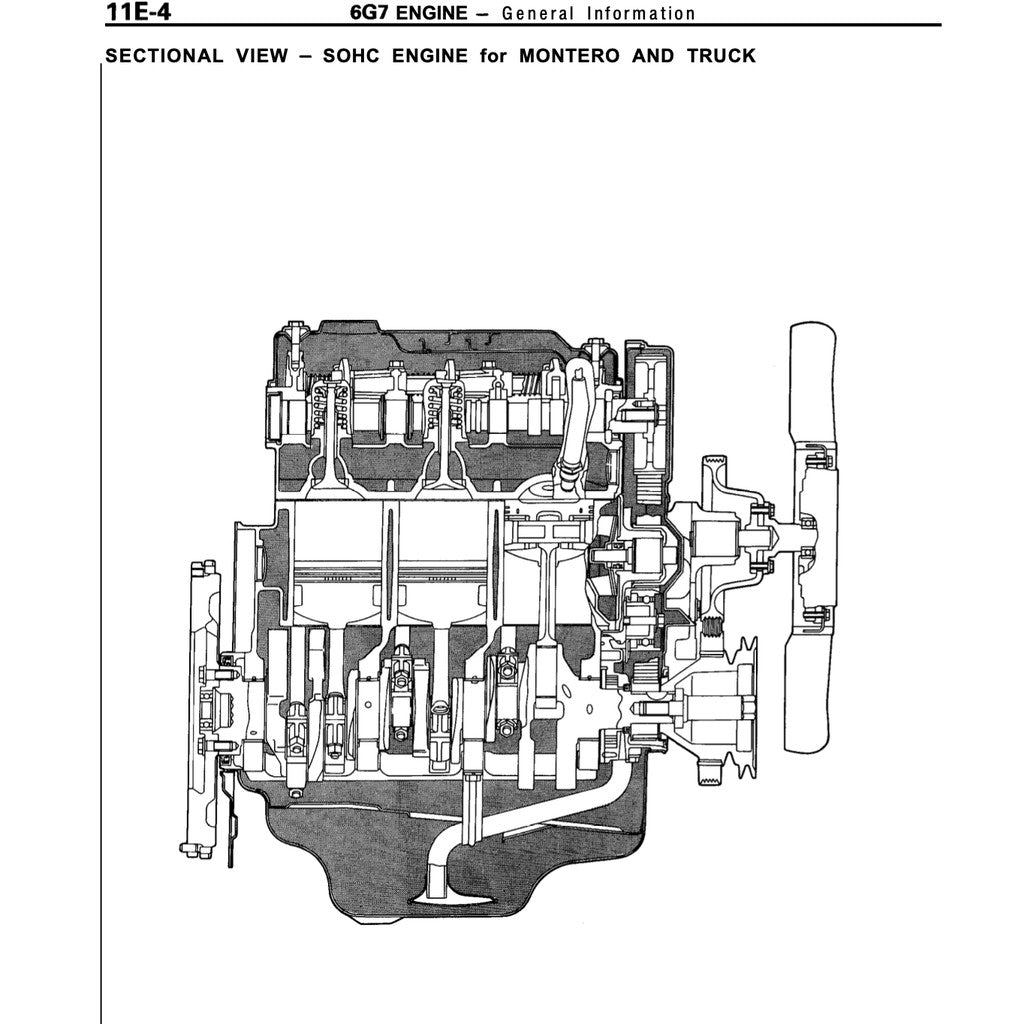 Mitsubishi Engine ALL Series 3G/4G/4D/4A/4M/6A/6G/F8/F9 1985-2005 Full Manual Set – Repair & Repair & Maintenance Manual - page 6