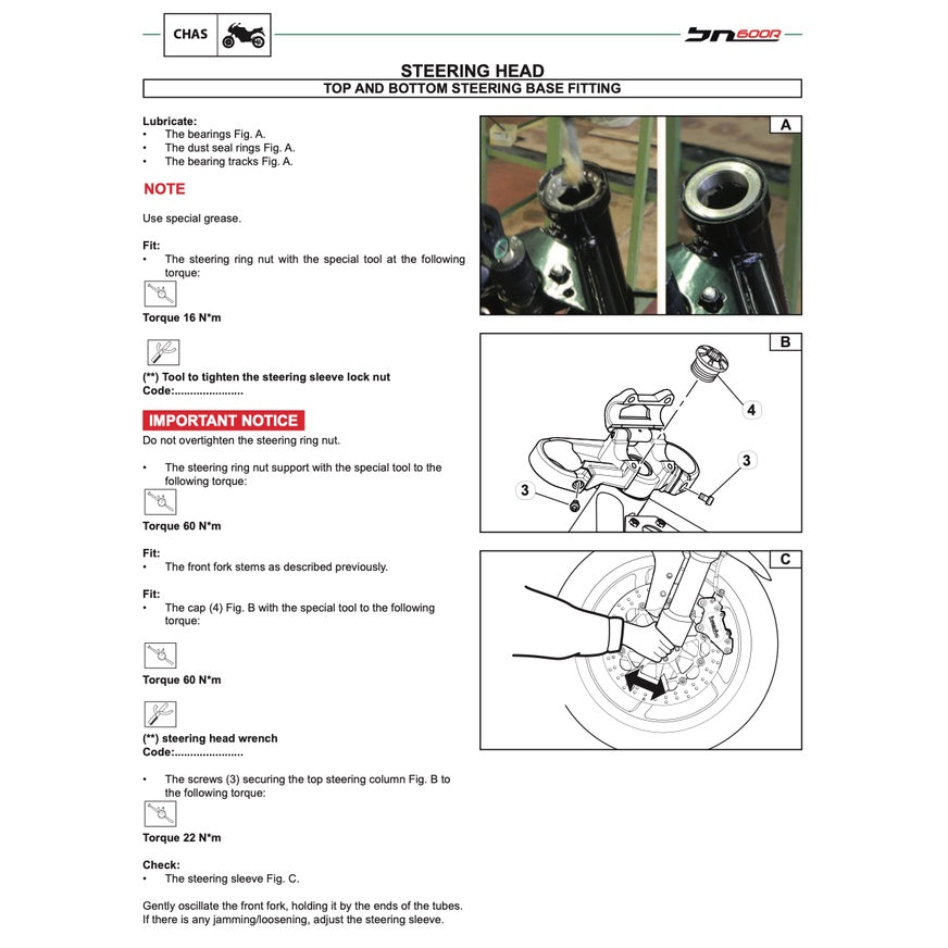 BENELLI BN600 R 2014-2018 Full Manual Set – Repair & Maintenance Manual and Spare Parts Catalog and User Handbook - page 7
